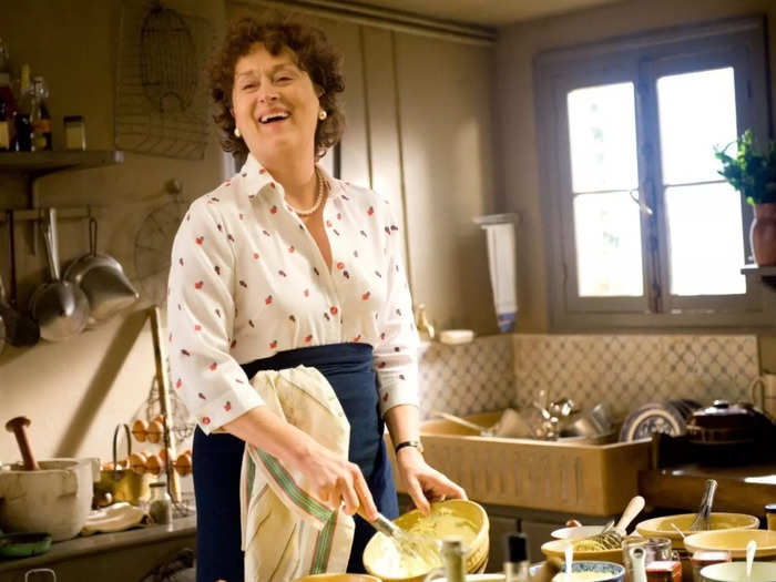 She portrayed famous chef Julia Child in "Julie and Julia" (2009).