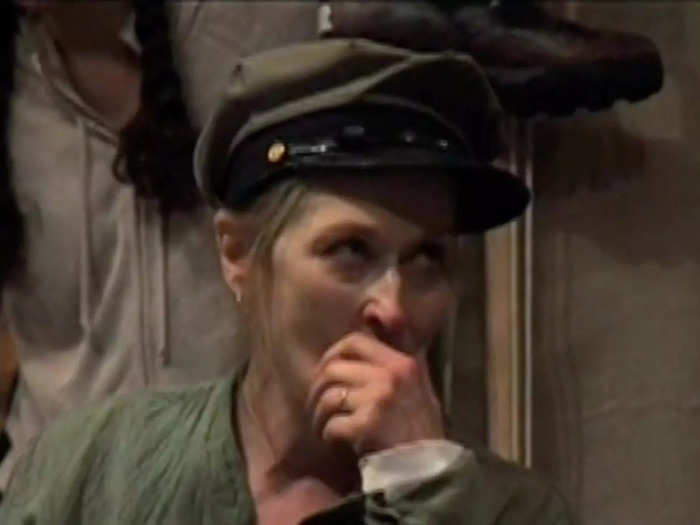 Streep appeared in "Theater of War" (2008), a behind-the-scenes look at the play "Mother Courage."