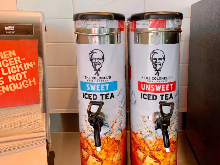 The sweet tea was also tempting.