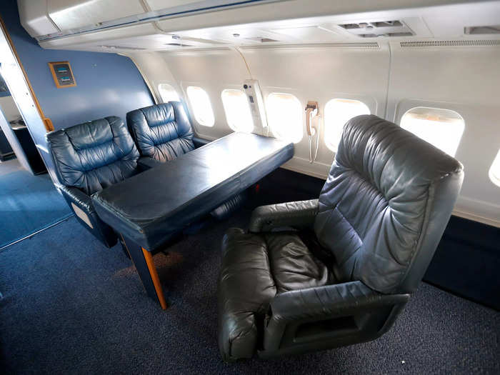 It featured a VIP cabin with 10 seats and a main cabin with 32 first-class seats.