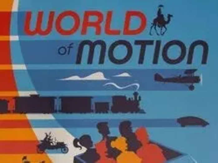 World of Motion was an enjoyable history lesson in transportation that was replaced by a thrill ride.