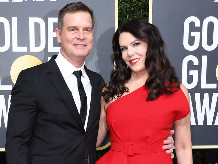 Peter Krause and Lauren Graham were playing siblings on "Parenthood" when they began dating in 2010. They broke up in 2022.