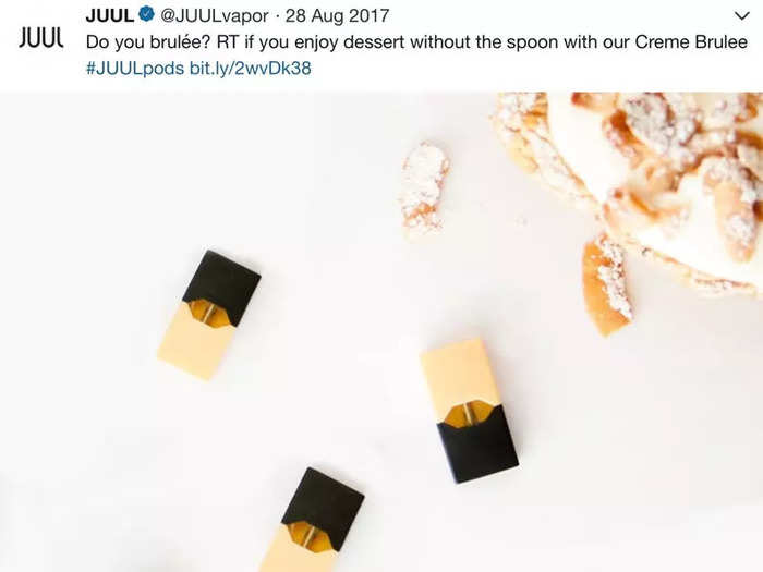 Oct. 17, 2019: Juul extends its ban on sweet and fruity flavors to include online sales.