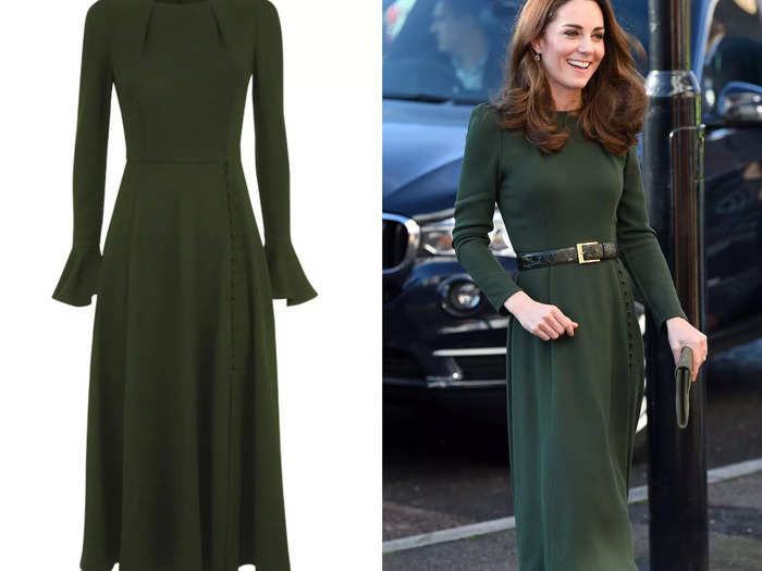Middleton made a subtle change to this Beulah London dress, and it worked like a charm.