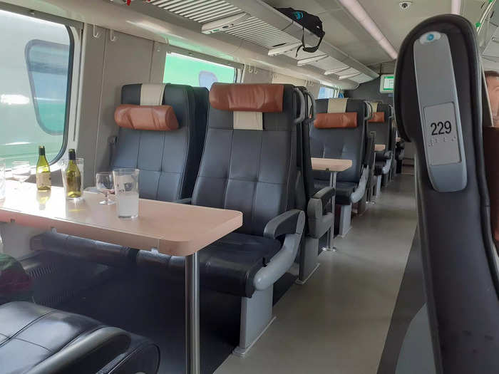 On the train from Tampere to Helsinki, I booked a ticket for the restaurant car.