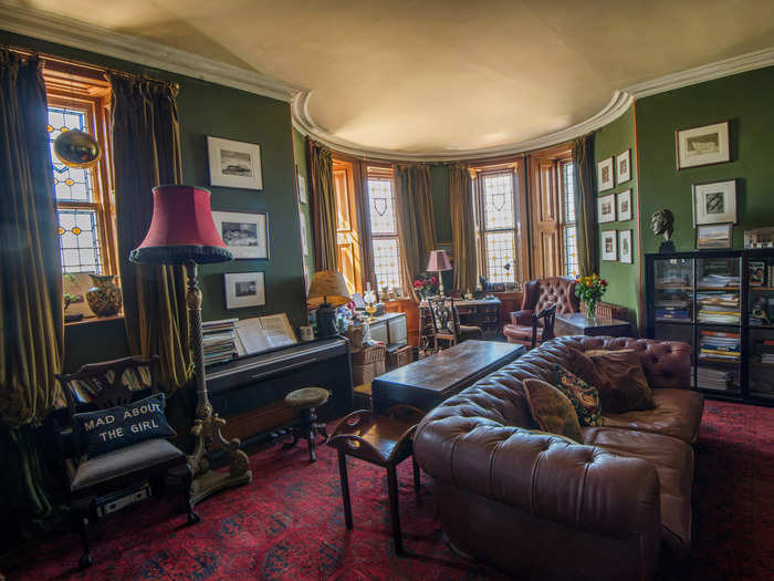 Adding to the mystique of the entire mansion, the study room comes with a secret entrance, the listing adds.