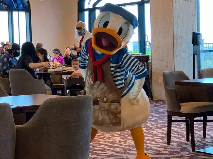 Enjoy breakfast with some Disney characters.