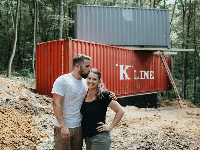 In 2018, with the help of family, friends, and YouTube tutorials, the couple turned three 40-foot-tall shipping containers they purchased from a local provider into a three-bedroom home that they now affectionately refer to as the OG Box.