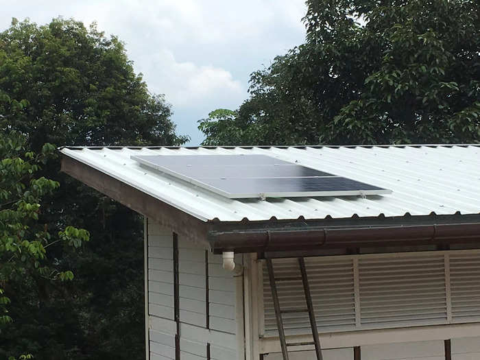 Atiqah said installing solar panels was easy, compared to the rest of the house
