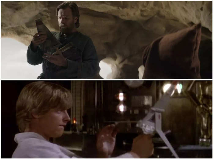 Obi-Wan Kenobi gave Luke Skywalker his T-16 skyhopper toy.
