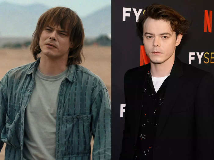 Charlie Heaton is 28 years old, while his character Jonathan Byers is about 18 years old.