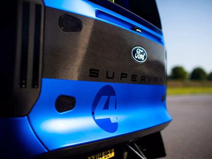 The SuperVan has four electric motors — one driving each wheel — and produces a ridiculous 1,973 horsepower.