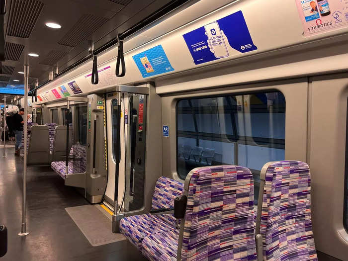 Seats were what you would expect, but I was most surprised by how clean and empty the train was. Perhaps people are still discovering that it runs to Heathrow.