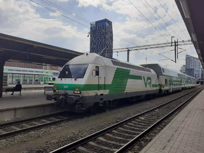 I made a change in Tampere and waited 24 minutes for the new train.