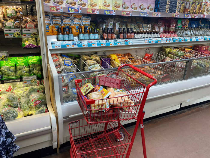 After seeing the fully stocked shelves and coolers, I was hopeful I could find the groceries I go to Trader Joe