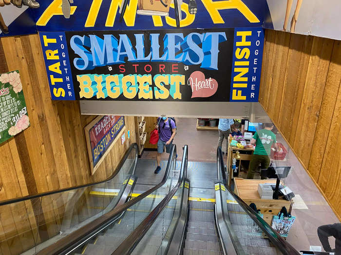 There were a surprising number of store-specific signs. One read, "Smallest store, biggest heart." I tried to recall if I