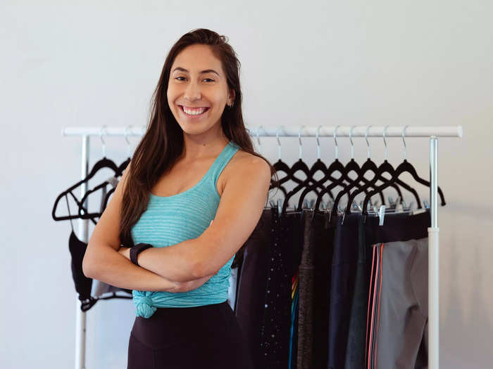 Ali Dieguez combined her passions for fitness and thrifting into a resale business that booked $13,740 in sales last year.