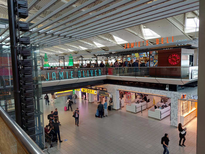 Despite the huge queues for check-in and security, the departure lounge really didn