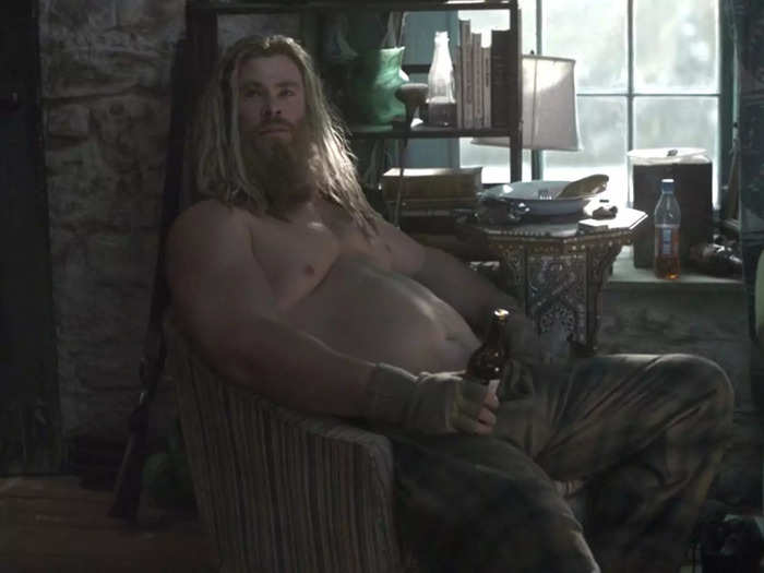 Thor experienced PTSD, depression, and alcoholism in "Avengers: Endgame" after Thanos