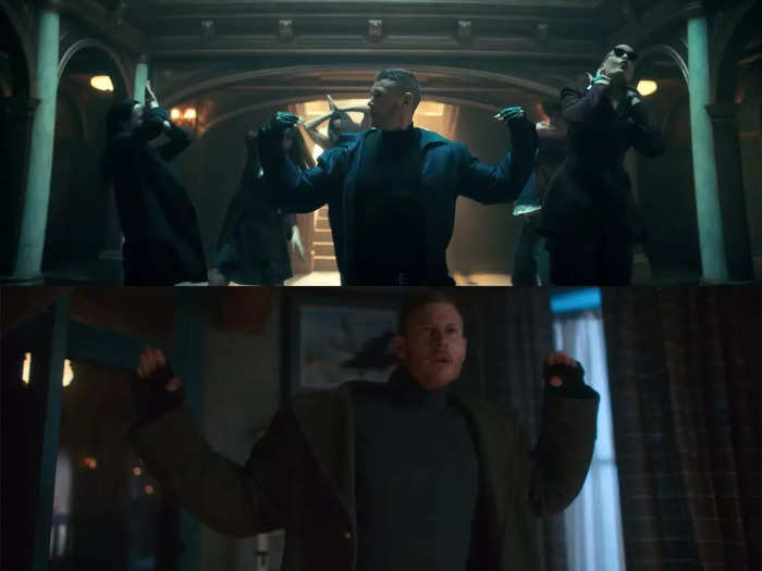 They may be in a new timeline, but Luther Hargreeves is still doing the same crab dance move.