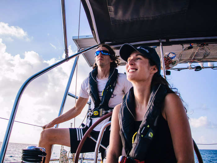 Before splurging on a boat, they also did a two-week sailing course that cost roughly $2,000, including accommodation and food.