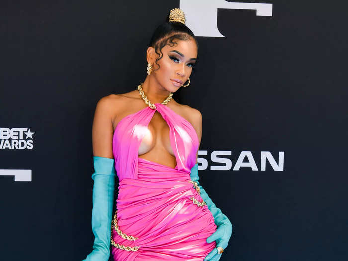 Saweetie went for a pop of color at the 2019 awards show.