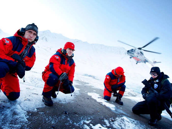 In the summer, the temperature in Svalbard is around 0 degrees Celsius, and sometimes can be up to 10 degrees celsius. "There is some vegetation, some flowers, some grass, that reindeer can grass on," Asdal said.