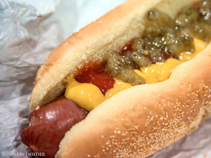 The hot dog is already so flavorful, though, it doesn