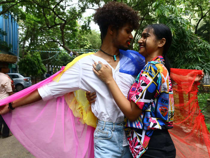 It capped off a month of Pride celebrations that took place across the world. On June 18, supporters and members of the LGBTQ community participated in the Rainbow Pride Walk in South Kolkata, India.