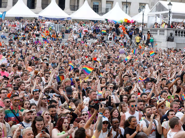 The London Pride March on Saturday was the latest parade to celebrate the LGBTQ community after a month of events across the world.