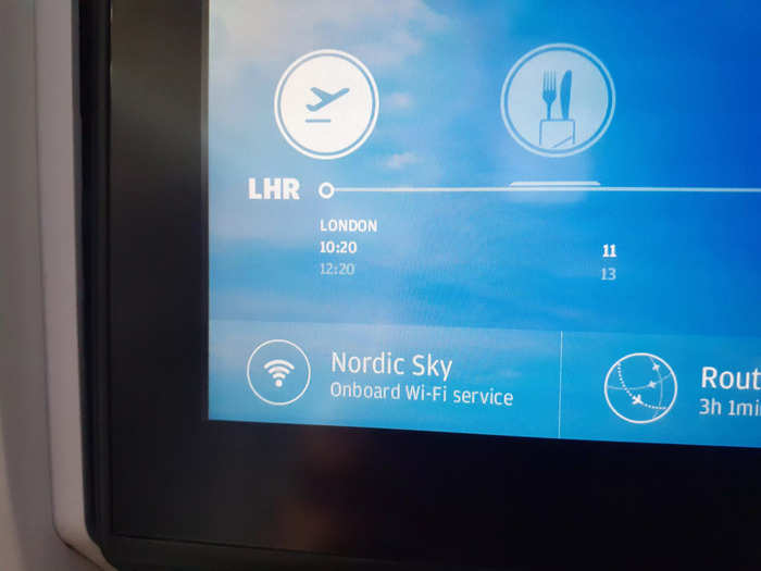 Finnair offered on-board Wi-Fi...