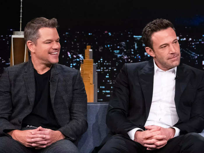 Matt Damon and Ben Affleck are childhood friends, famously played friends in "Good Will Hunting," and continue to support each other today.