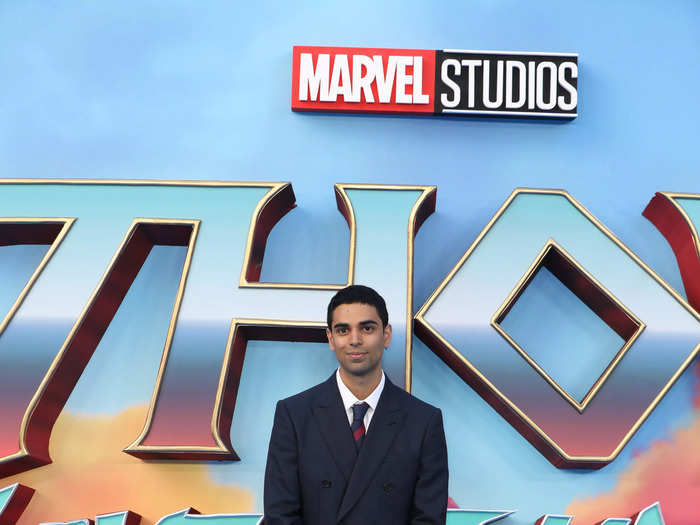 Rish Shah, who plays Kamran in "Ms. Marvel," also walked the red carpet.