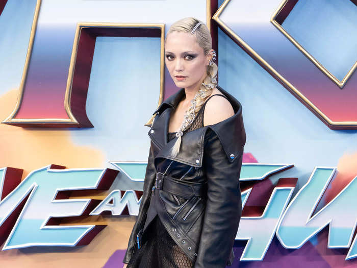 Mantis actress Pom Klementieff was the only member from "Guardians of the Galaxy" to make an appearance on the London red carpet.
