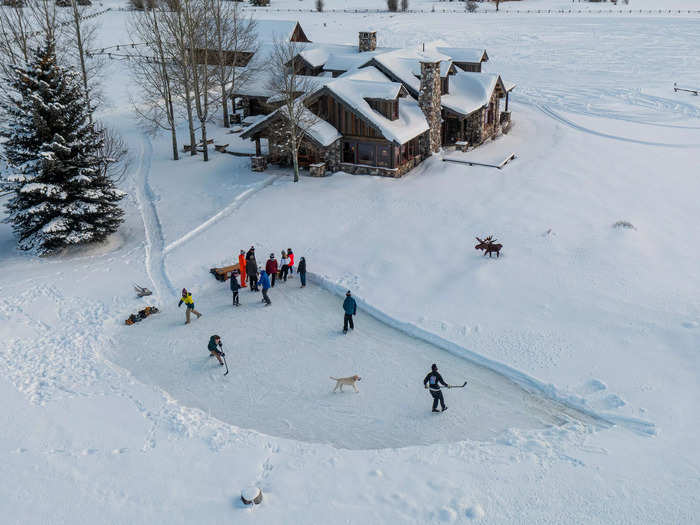 ... and even ice skating without ever leaving the property.