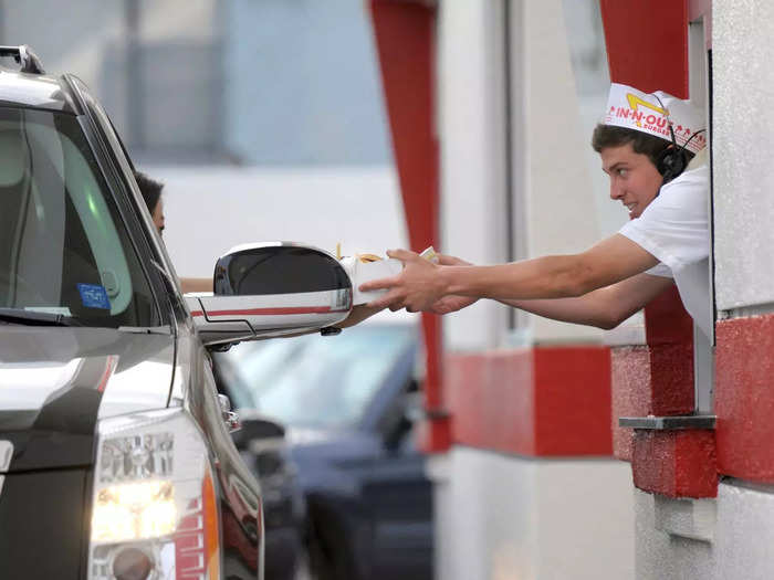 In-N-Out is credited as the first chain to have a two-way speaker system for drive-thru orders.