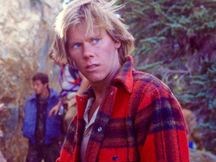 In "White Water Summer," released in 1987, Bacon plays an expert outdoorsman and survivalist.