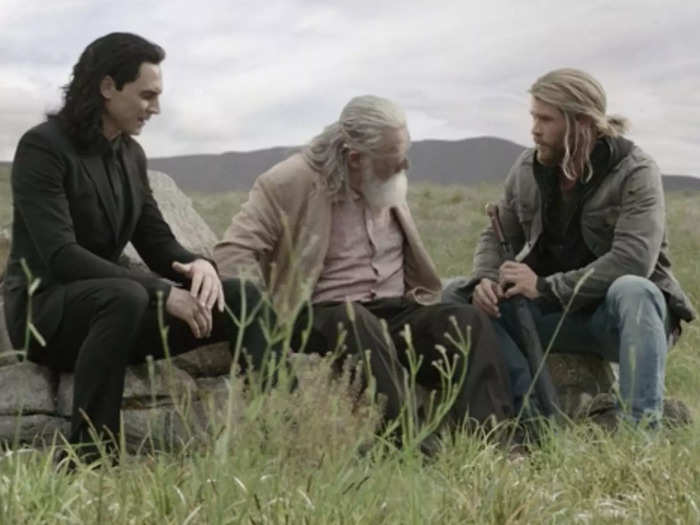 Luke Hemsworth, Matt Damon, Sam Neill, and Melissa McCarthy act out scenes from "Thor: Ragnarok."