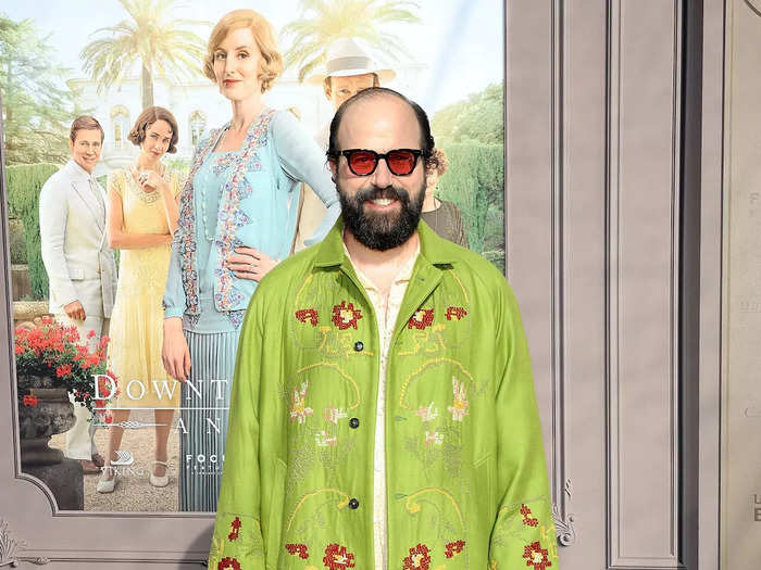 At the end of May, Brett Gelman sported a vibrant jacket and pants for the "Downton Abbey: A New Era" premiere.