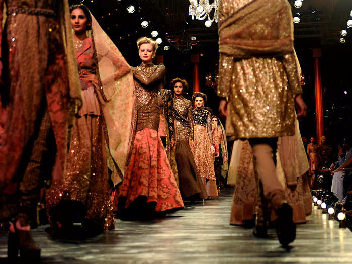 Sabyasachi said the deserts, gypsies, and antique textiles of his home town, Kolkata, have been a lifelong inspiration.