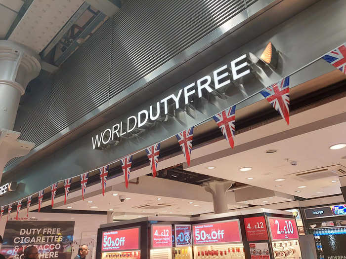 As well as a couple of cafés, it also a duty-free store, which I hadn