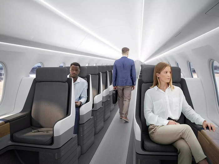 The $200 million jet will fly at Mach 1.7, or about 1,300 miles per hour, and connect cities like Newark, New Jersey, and Frankfurt, Germany, in four hours. United estimates it will carry 65-88 passengers in an all-business cabin.