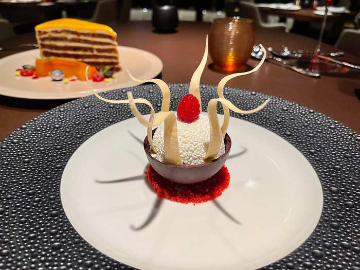 The dessert was light — making it the perfect ending to the meal.