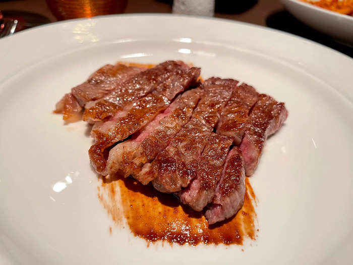 We also ordered a wagyu steak for the table.