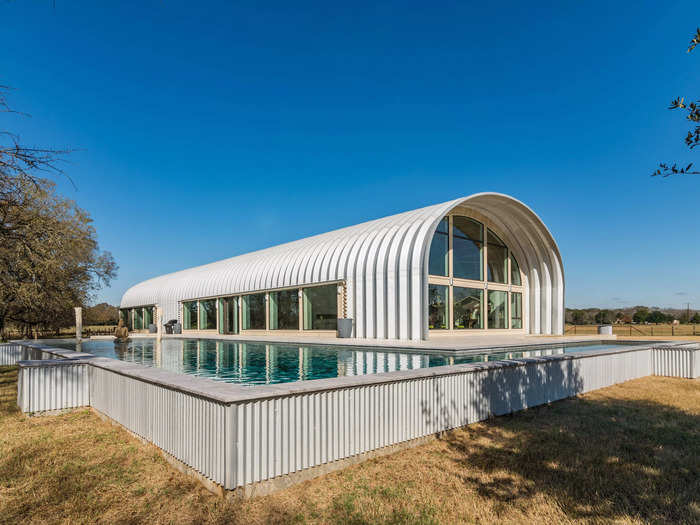 A Quonset with a steel exterior in Bryan, Texas, is on the market for $3.9 million.