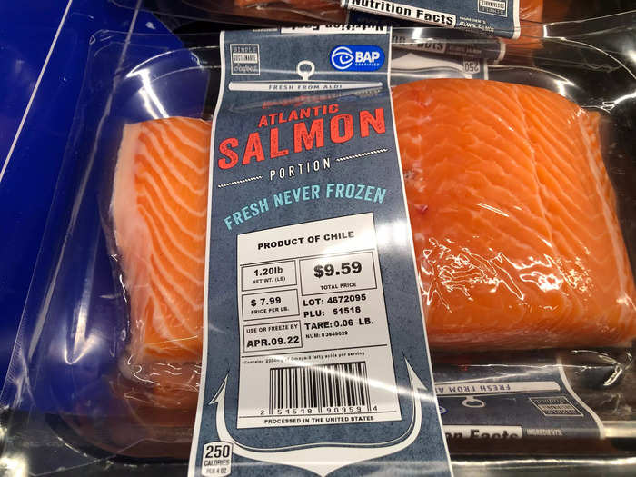 The fresh Atlantic salmon was deemed the chain