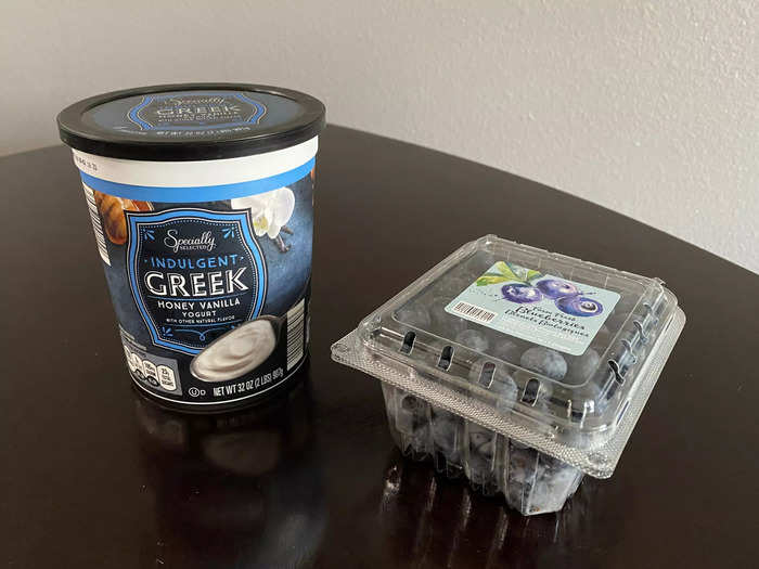 The fan-favorite yogurt was particularly recommended with fresh blueberries.