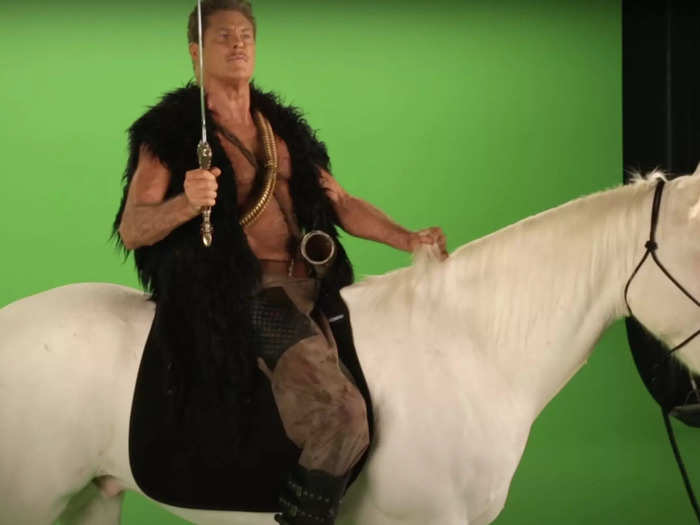 The pair released a music video together featuring David Hasselhoff on a horse.