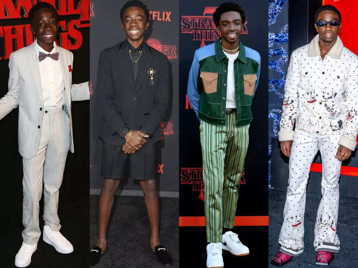 Caleb McLaughlin went from wearing traditional red-carpet attire to embracing his unique style.