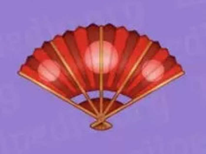 18. Folding hand fan